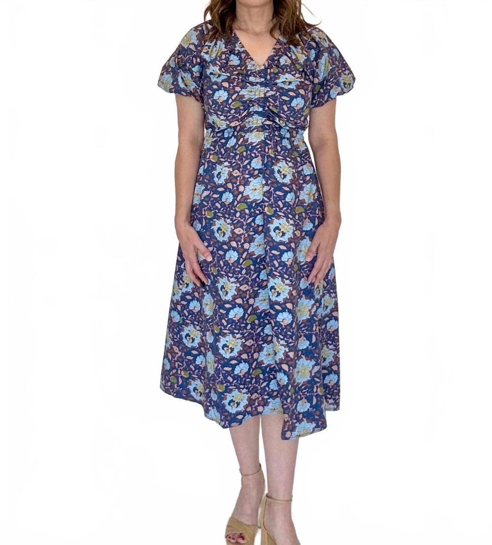 NEW MERAKI selene dress in blue
